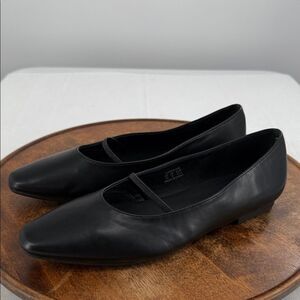 Trary Shoes Wm 10 Black Faux Leather Mary Jane Ballet Flats Better Moves